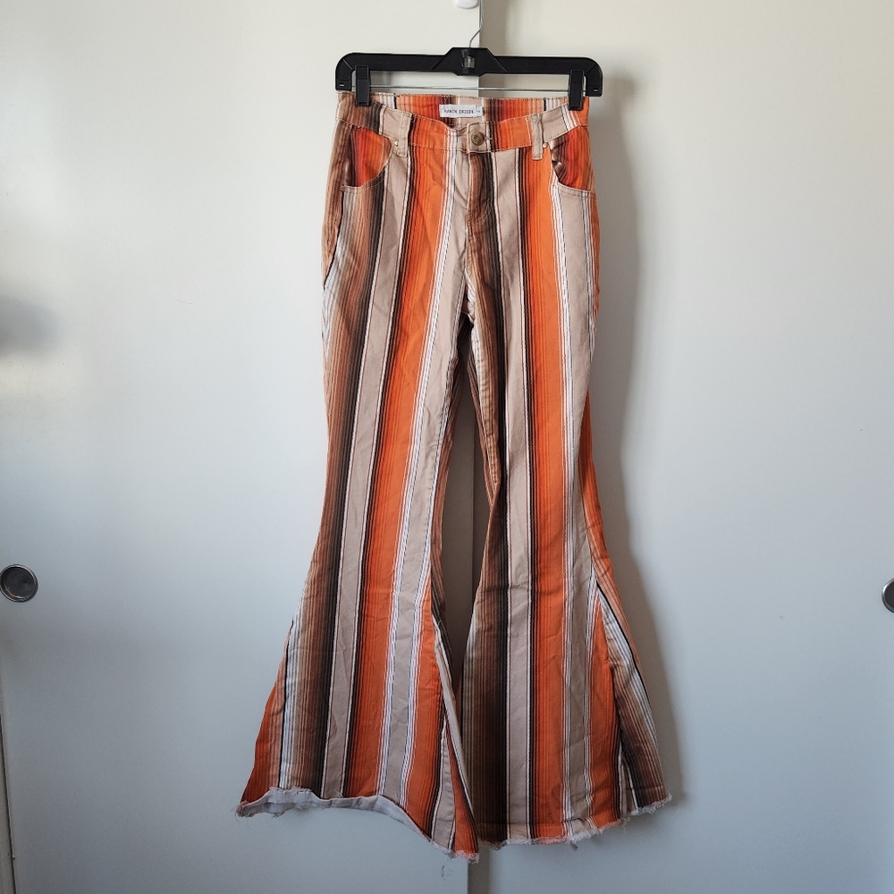 Women's Ranch Dress'n Multi Sunset Serape Stripe High Rise Flare Jean